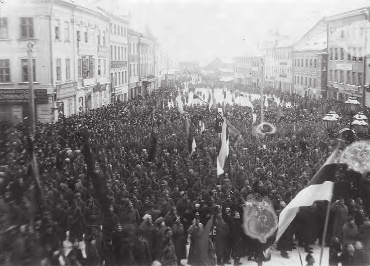 Tartu Esimese maailmasõja ajal Protestimeeleavaldus Raekoja platsil 21. novembril 1917.