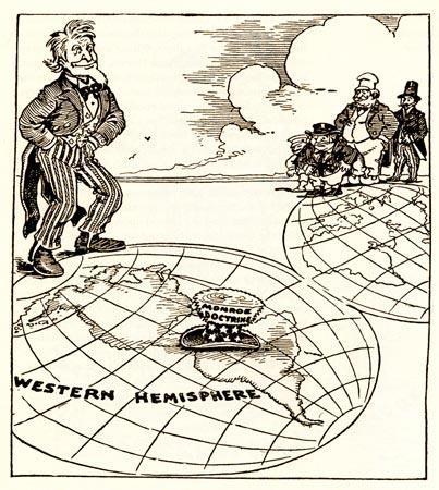 The United States: 1820-1860 U.S. Foreign Policy: In 1823, the U.S. declared a new foreign policy called the Monroe Doctrine The USA remained committed to neutrality in Europe.