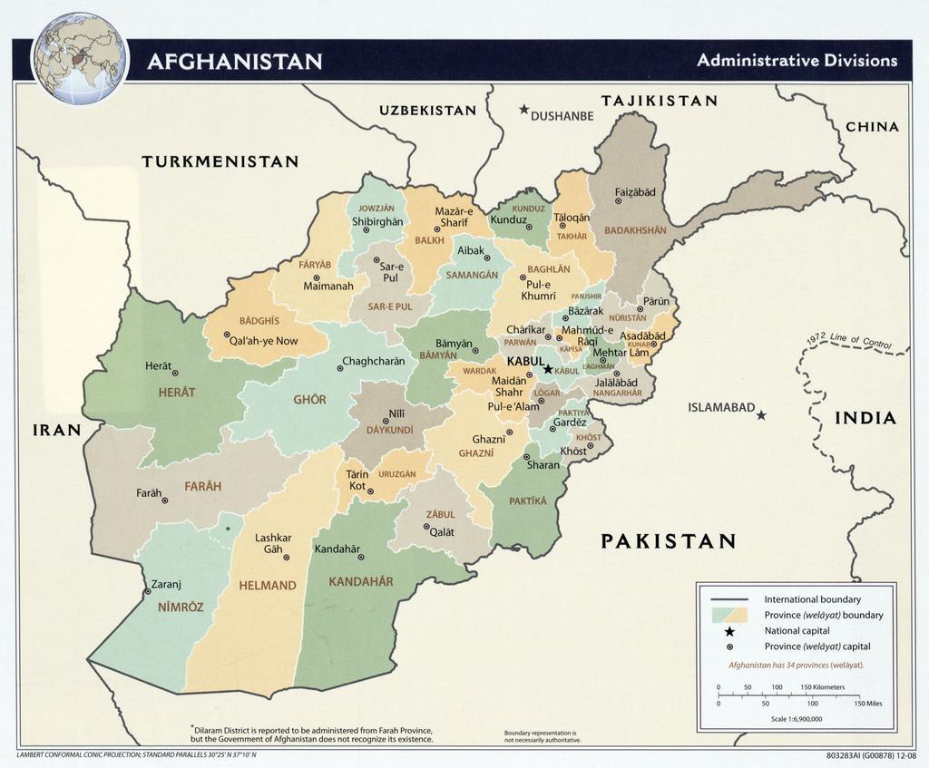Political Geography Afghanistan is a landlocked multi-ethnic country located at the crossroads of South and Central Asia.