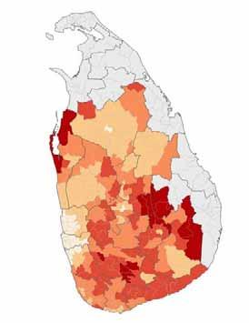 B. Spatial or location-specific factors 22. Spatial characteristics at the district and DS division levels emerge as strong correlates of poverty.