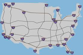 Interstate Highway System- President Eisenhower directs the Building of interstate highways connecting the