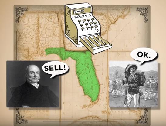 Land Acquisitions 1. Why did Spain sell Florida? 2. How much did U.S. pay for Florida? 3.