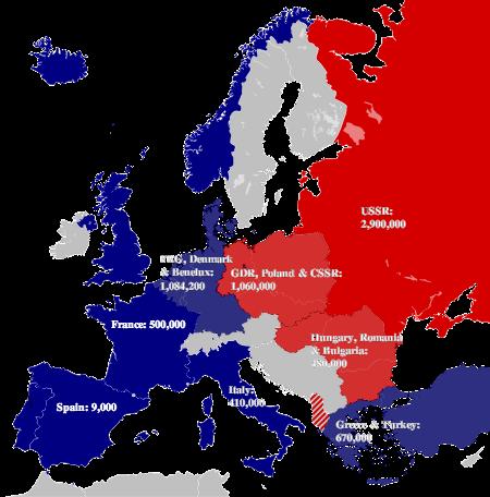 included 1955 Warsaw Pact is created Containment