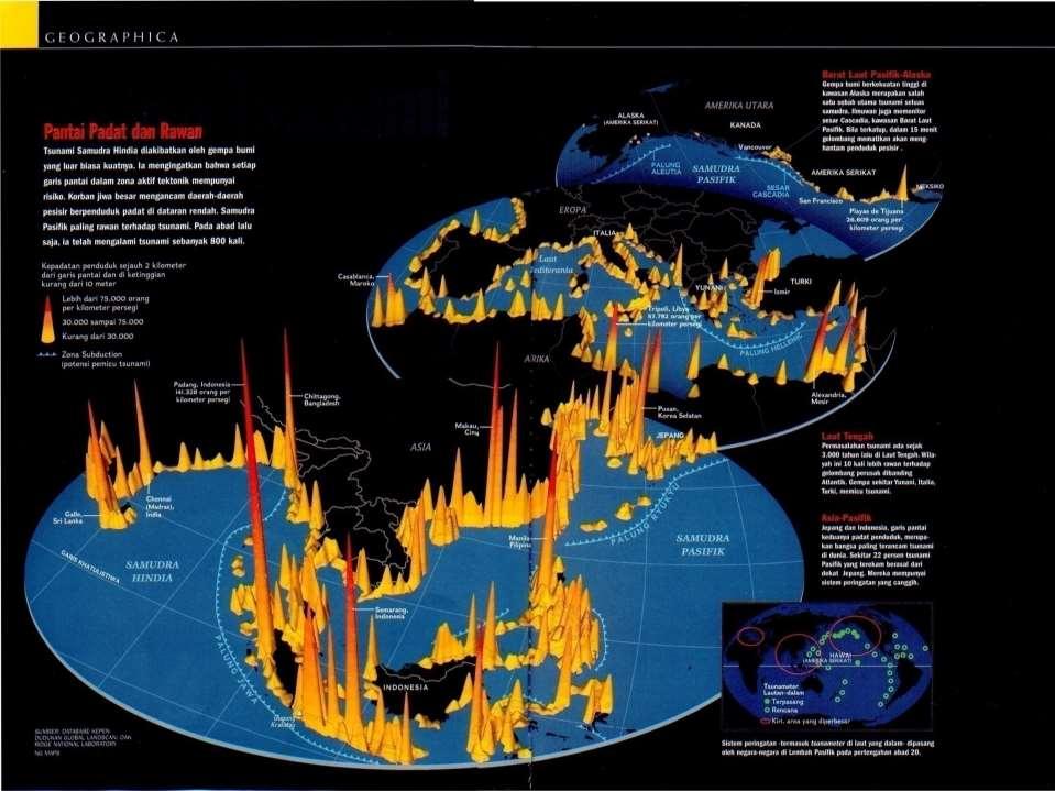 Peta Risiko Tsunami (National Geographic