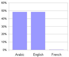 language interface with over 1.1 million people adopting the Arabic interface since it was introduced in March 2009.