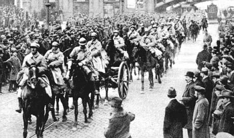 POST WWI - ECONOMIC CRISIS in EUROPE - GERMANY defaulted (unable to make payments) on