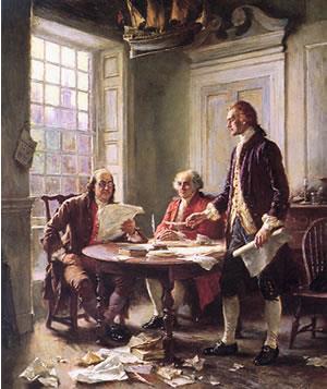 DECLARATION OF INDEPENDENCE On July 4, 1776, the Continental Congress voted unanimously that the American Colonies were free and they adopted