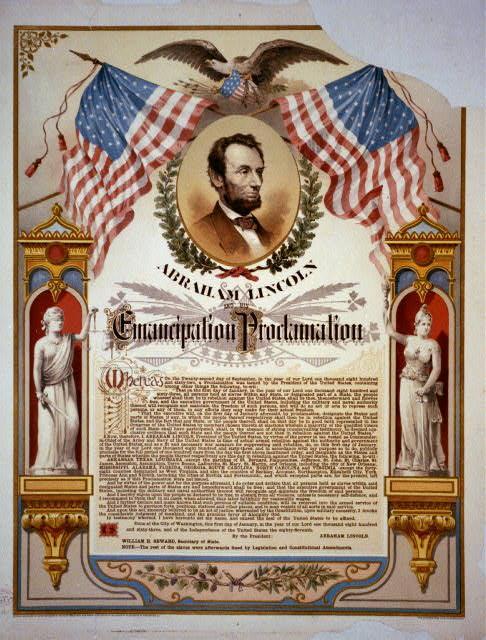 IV. Emancipation Proclamation 1.