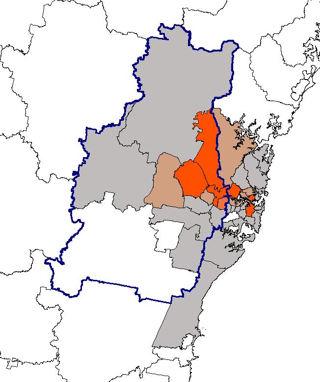 Figure 26: Employment location of Blacktown residents working in Professional,