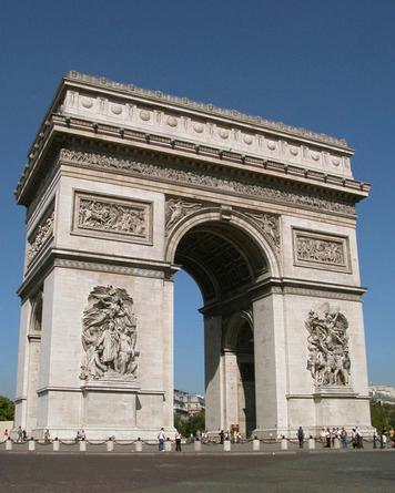 The triumphal arch is an example of the theme of cultural