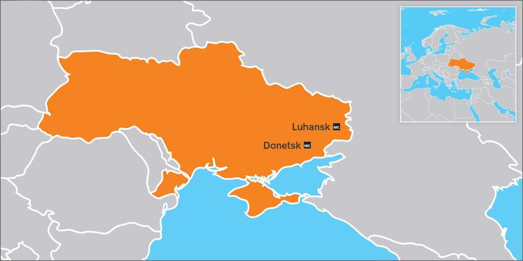 Areas of operation: Luhansk and Donetsk Regions Country office: Kyiv Humanitarian and political context Despite two years of negotiations to resolve the conflict in eastern Ukraine, hostilities