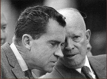 REPUBLICAN OPPONENT: RICHARD NIXON The Republicans nominated Richard Nixon, Ike s Vice-President The candidates agreed on many domes@c and