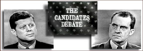 TELEVISED DEBATE AFFECTS VOTE On September 26, 1960, Kennedy and Nixon took part in the first televised debate between presiden@al candidates