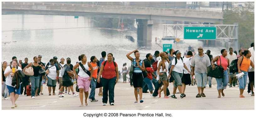 Hurricane Katrina Migrants A major natural disaster