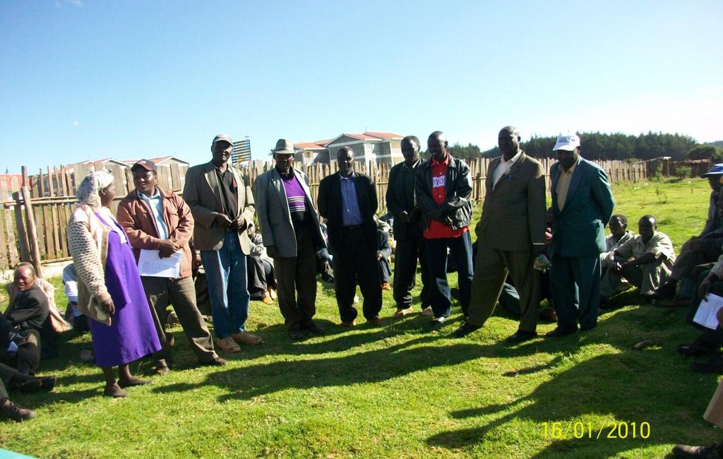 committee for Ngata Area Nakuru District Source: Eco Plan 2010 Plate