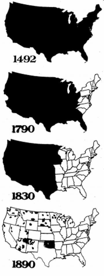 Decline of Indian Lands 1492-1890