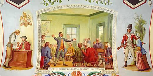 Reading - First Continental Congress Grade 5 Unit: 04 Lesson: 03 In September of 1774, the first meeting of representatives from 12 of the 13 colonies gathered in Philadelphia to discuss ways they