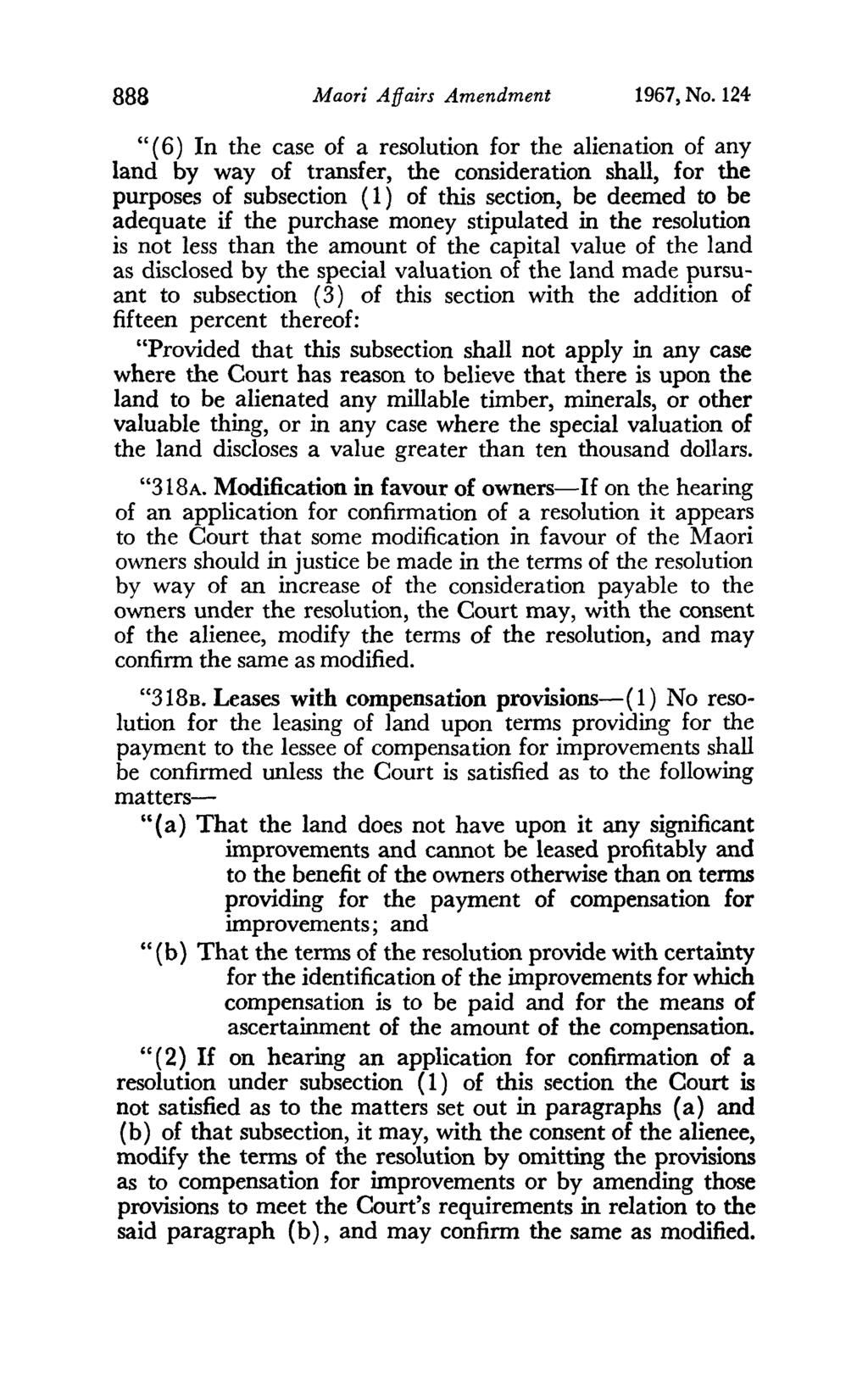 888 Maori Affairs Amendment 1967, No.