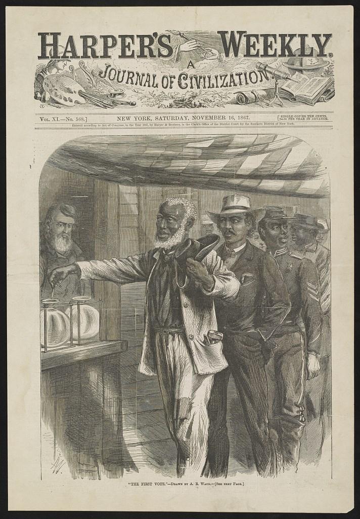 While Congress passed legislation to give African American males the right to vote, Congress denied the vote to women and, temporarily, many former Confederates.
