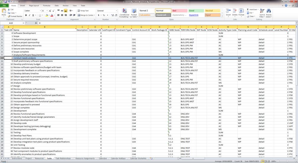 Envision Xporter Excel