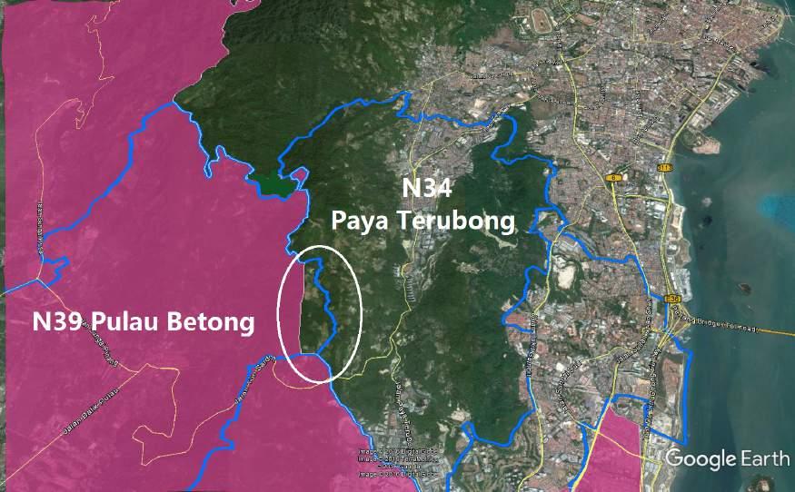 Map 10 N39 Pulau Betong Crossing 