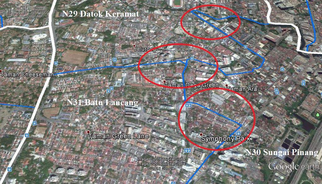 Keramat Map 26 Suspected partition of local community in