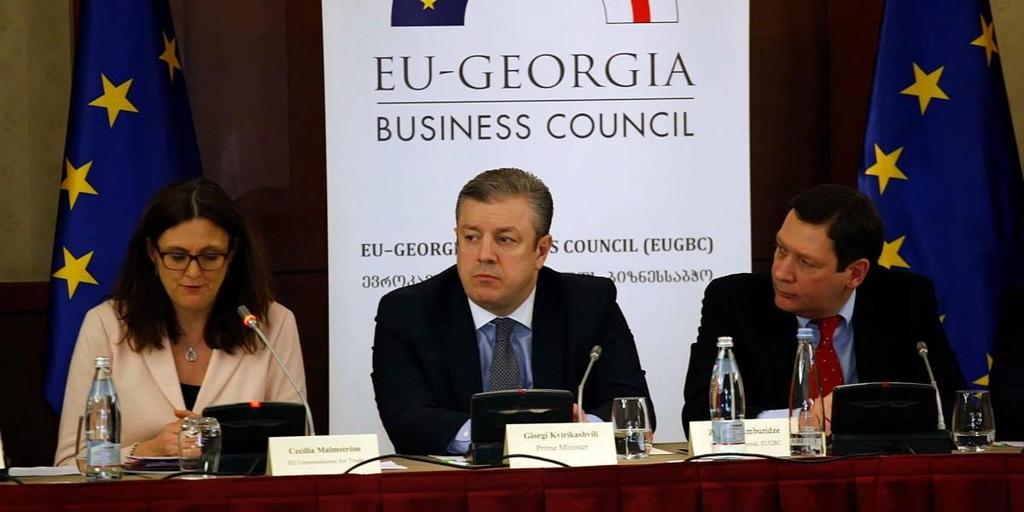 EUGBC Organized recent events March 21, 2016 - Launch of the EU4Business in Georgia by EU Commissioner For Trade, Ms. Cecilia Malmström.