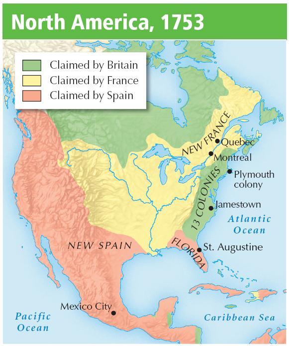 I. Spain, France, and England all established major colonies in the Americas.