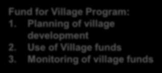 Planning of village development 2.