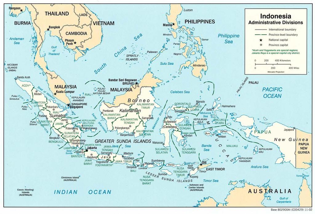 Republic of Indonesia: largest Archipelago Country in the World Total area is 1.9 million sq km with + 54.