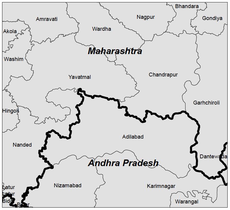 Appendix Appendix Figure 1 Note: Map of Maharashtra-Andhra Pradesh border at