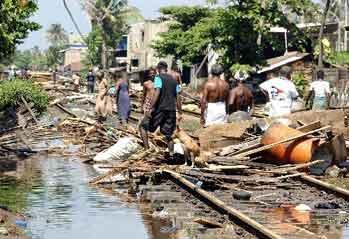 houses destroyed 11,000 businesses affected -Was