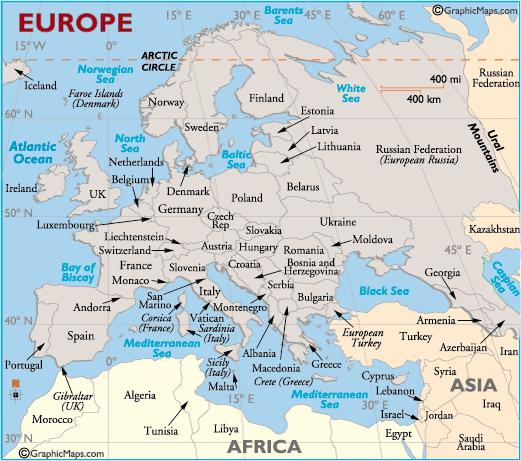 Name Date Period Quarter 3 Study Guide: Europe (1) SS6G8 The student will locate selected features of Europe. a.