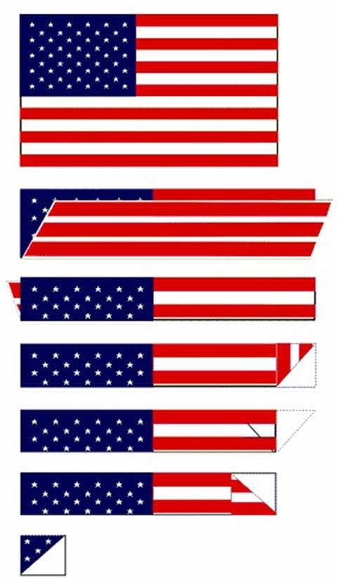 Folding the United States Flag CORRECT