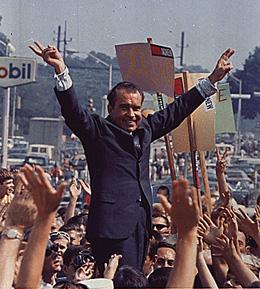 Election of 1968 Nixon Democratic Convention in Chicago Hubert Humphrey nominated, but antiwar demonstrators clashed with police outside nation seemed sick of disorder and