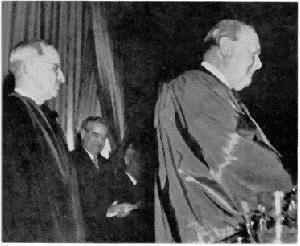 CHURCHILL: IRON CURTAIN ACROSS EUROPE Churchill, right, in Fulton, Missouri delivering his iron curtain speech, 1946 Europe was now divided into two political regions; a mostly democratic