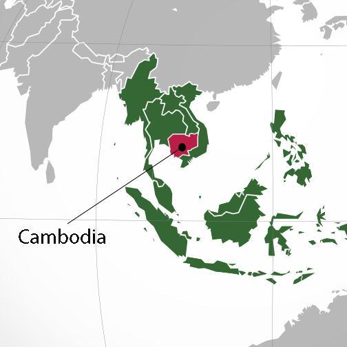 OVERVIEW : LOCATION 181,035 km2 South of the Indochina Peninsula Bordered by Thailand, Laos, Vietnam, and the Gulf of