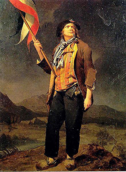 The sans-culottes People of Paris who wore long pants instead of the