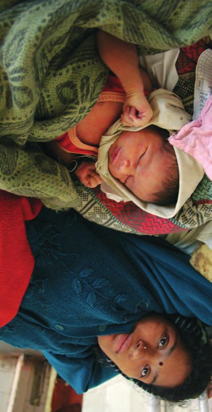 rkfqba=k^qflkp= Goal 5 fãéêçîé= ã~íéêå~ä=üé~äíü= TARGET Reduce by three quarters, between 1990 and 2015, the maternal mortality ratio Giving birth safely is largely a privilege of the rich Maternal