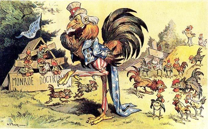 UNCLE SAM GETS COCKY 1901 AMERICAN POLICY toward LATIN AMERICA grew more ASSERTIVE, even AGGRESSIVE, alarming both LATIN AMERICANS & EUROPEANS.