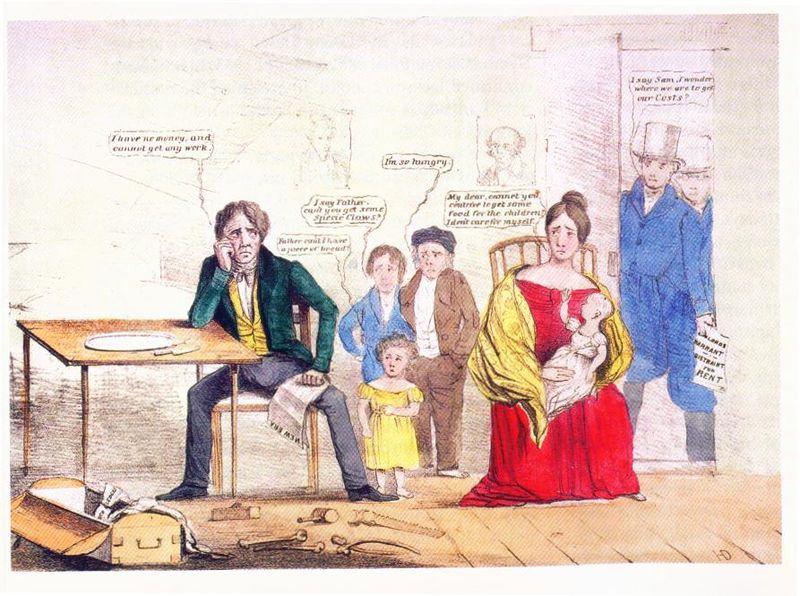 The Panic of 1837 *Van Buren took office when Britain was experiencing an economic slowdown so their manufacturers bought less cotton.