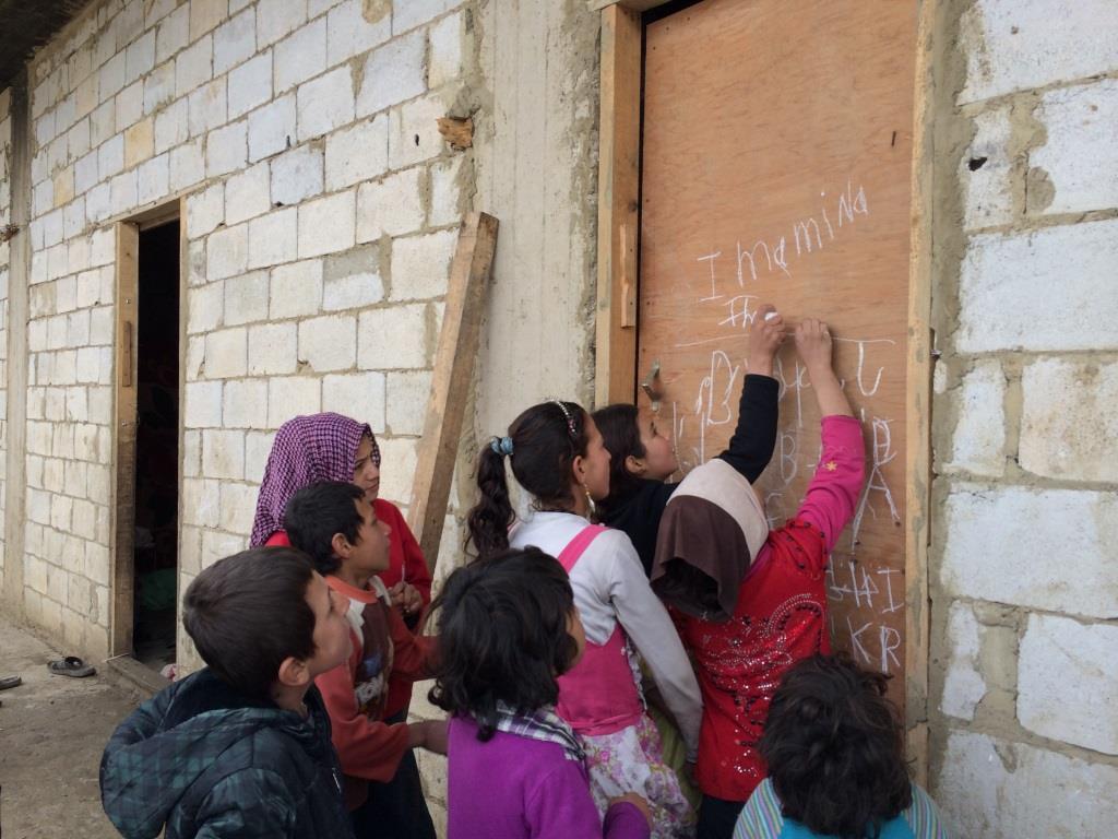 every day, after returning from school, Hanane taught her friends what she would have learnt during the day.