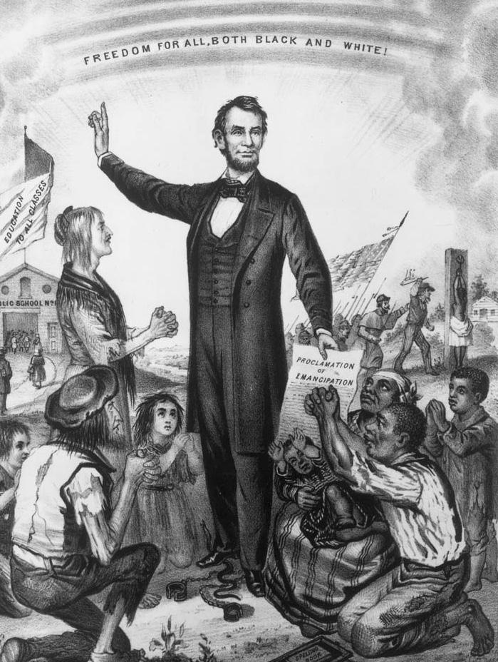 Hulton Archive/Getty Images Why does Lincoln say he is issuing this proclamation? What advice does Lincoln offer to the people who may eventually be freed by the proclamation? 6.