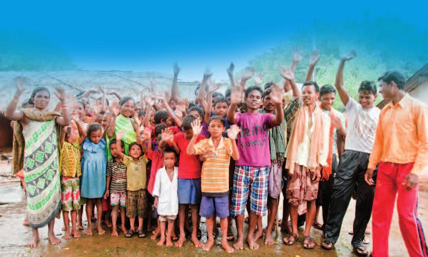 The community of Jhilligoan, Odisha, India (2012).