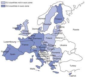 Fig. 20-1: Members of the Euro Zone as of January 1, 2008 Copyright 2009 Pearson Addison-Wesley. All rights reserved. 20-7 Why the EU? Countries that established the EU and EMS had several goals 1.