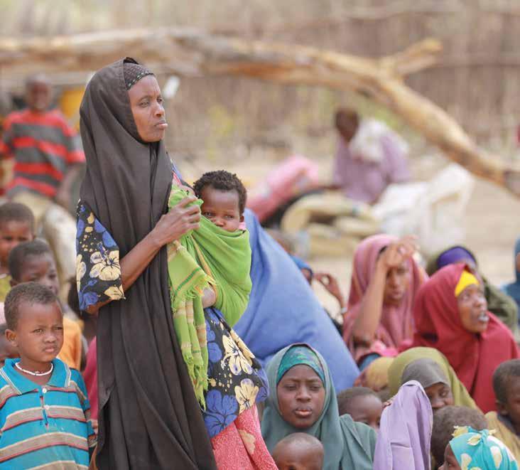 SOMALIA Somali IDPs sheltered at Dobley, near the the Somalia Kenya border.