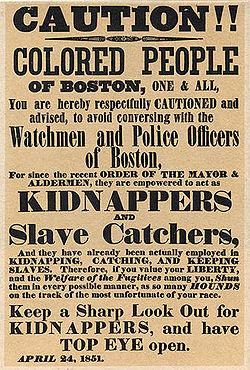 The Fugitive Slave Act/Law Passed by Congress on September 18, 1850, as part of the Compromise of 1850 Declared that all runaway slaves be brought back to their masters.