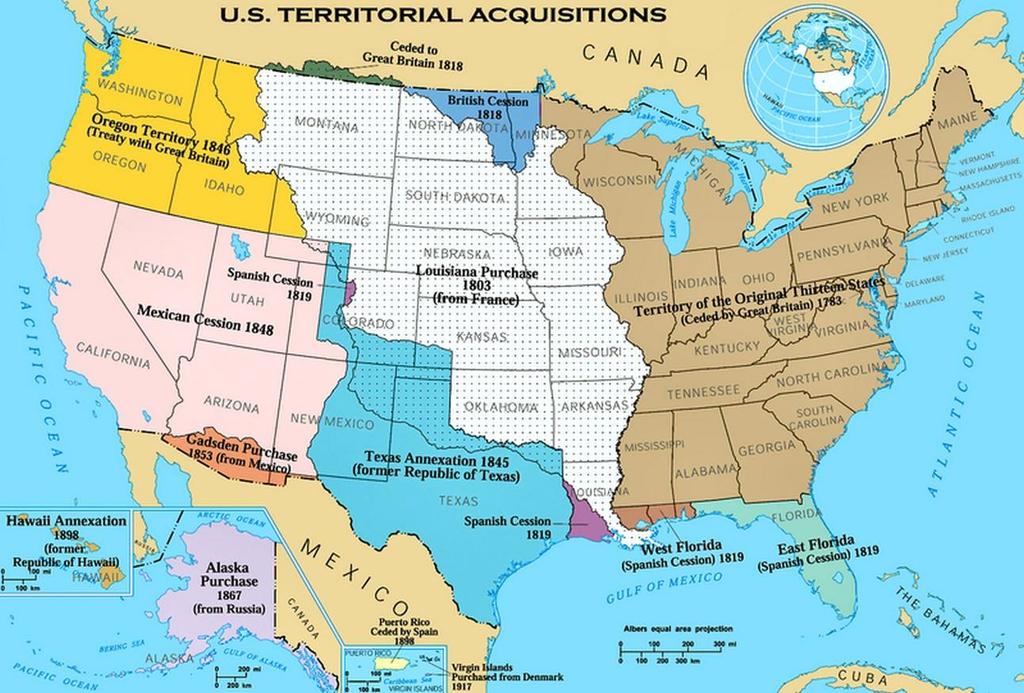 War with Mexico President James Polk offered to buy the land from Mexico Mexico refused to sell Border disputes eventually led to war Americans won and signed the