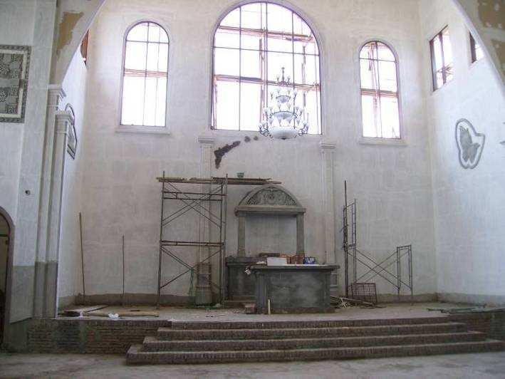 Immaculate during renovations in 2007 3 The altar