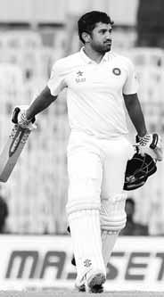 It was a day that solely belongs to the 25-yearold Karun, who become the second Indian batsman after the legendary Virender Sehwag (twice) to hit a triple hundred in Test match cricket.
